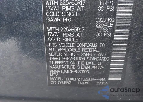 2015 Nissan Rogue S from USA, damaged, VIN KNMAT2MT1FP539190